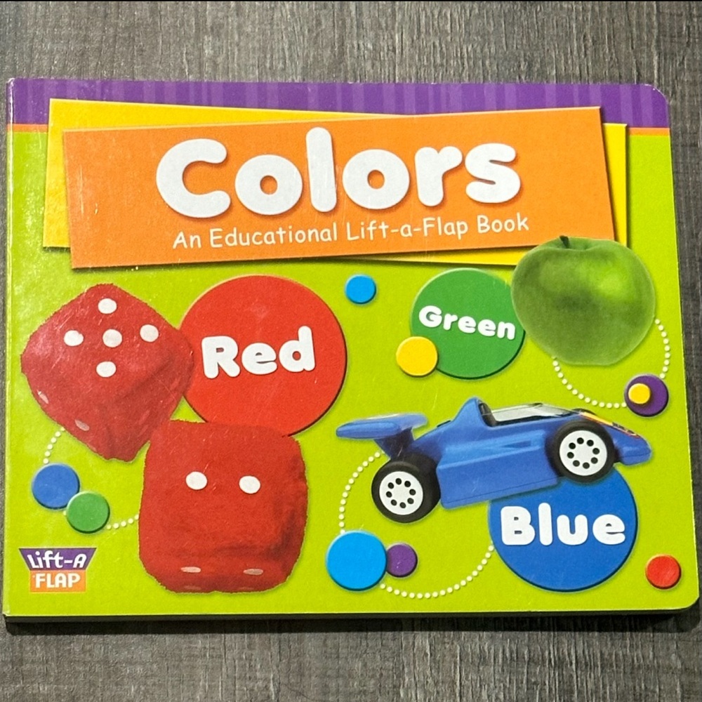 💞 New “Colors” Educational Lift The Flap Children’s Board Book